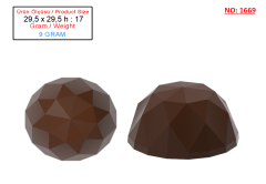 1669 - Karışık Kristal Çikolata Polikarbon Kalıp