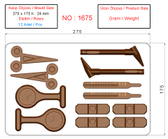 1675 - Doktor Seti Çikolata Polikarbon Kalıp