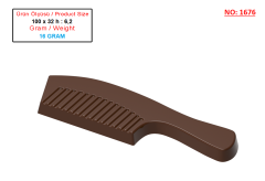 1676 - Moule Polycarbonate Chocolat Set Coiffeur