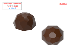 0053 - Kristal Pralin Polikarbonat Çikolata Kalıbı