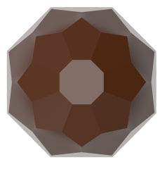 0053 - Kristal Pralin Polikarbonat Çikolata Kalıbı