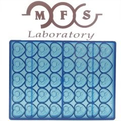 0054 - Flower Patterned Heart Chocolate Mold