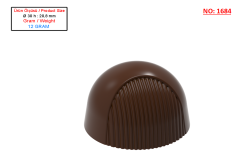 1684 - Round Chocolate Polycarbonate Mold