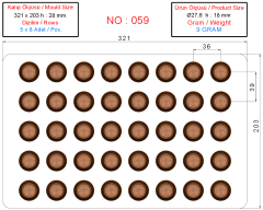 0059 - Round Praline Chocolate Mold