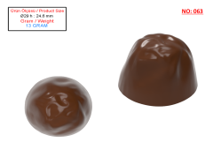 0063 - Round Praline Chocolate Mold