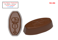 0066 - Oval Pralin Çikolata Kalıbı