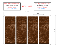 1693 - Tablet Çikolata Polikarbonat Kalıp