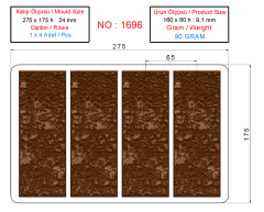 1696 - Tablet Chocolate Polycarbonate Mold