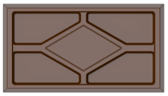 1698 - Rectangular Chocolate Polycarbonate Mold