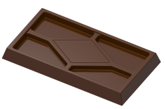 1698 - Moule rectangulaire en polycarbonate pour chocolat