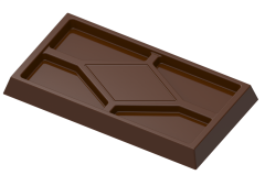 1698 - Rectangular Chocolate Polycarbonate Mold