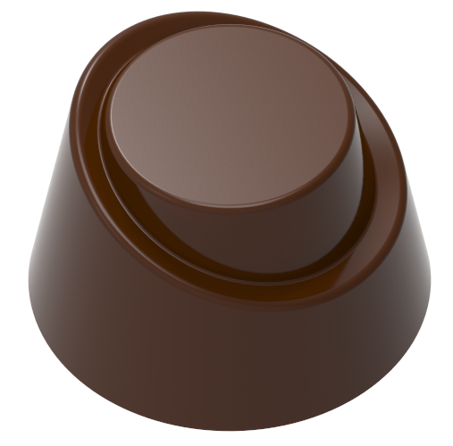 0075 - Oval Şık tasarımlı Pralin Çikolata Kalıbı