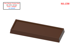1700 - Rectangular Chocolate Polycarbonate Mold