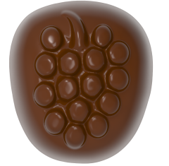 0085 - Grape Fluffy Chocolate Mold
