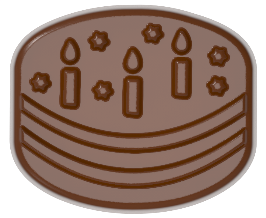1712 - Moule Décoration Mini Chocolat en Polycarbonate