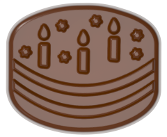 1712 - Moule Décoration Mini Chocolat en Polycarbonate