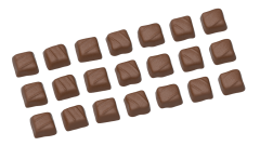1720 - Square Special Chocolate Polycarbonate Mold