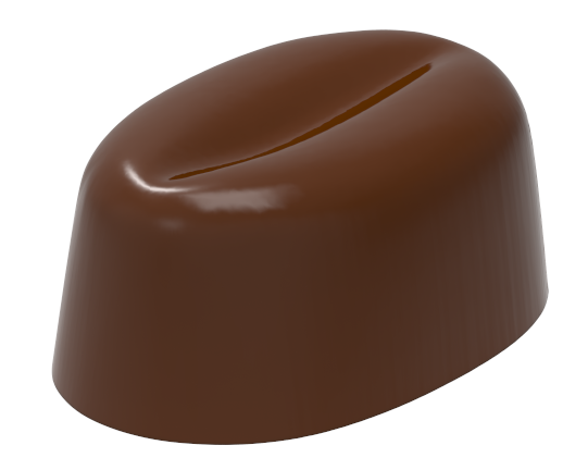 0100 - Oval Kahve Çekirdeği Pralin Çikolata Kalıbı