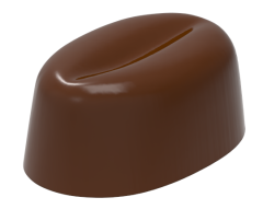 0100 - Oval Kahve Çekirdeği Pralin Çikolata Kalıbı