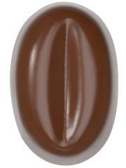 0100 - Oval Coffee Bean Praline Chocolate Mold