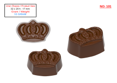 0101 - Special Praline Crown Chocolate Mold