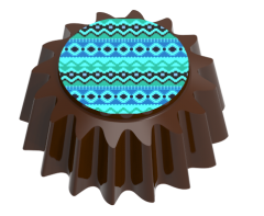 1722 - Polycarbonate Chocolate Mold Used with Transfer Printing Paper