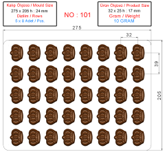 0101 - Special Praline Crown Chocolate Mold