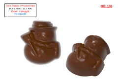 0103 - Spesiyal Kardan Adam Figürü Çikolata Kalıbı