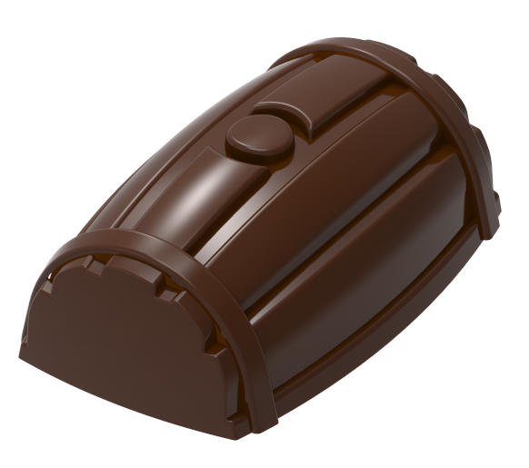 0106 - Special Rectangular Barrel Figure Chocolate Mold