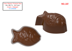 0107 - Moule à Chocolat Spécial Figurines de Poissons