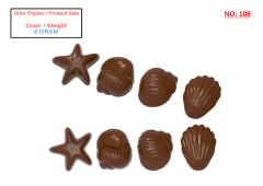 0108 - Moule à Chocolat Spécial Figurines Fruits de Mer