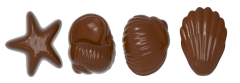 0108 - Moule à Chocolat Spécial Figurines Fruits de Mer