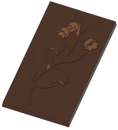1731 - Tablet Çikolata Polikarbonat Kalıp