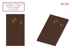 1731 - Tablet Çikolata Polikarbonat Kalıp
