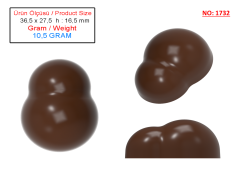 1732 - Çikolata Polikarbonat Kalıbı