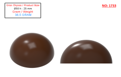 1733 - Hemispherical Chocolate Polycarbonate Mold