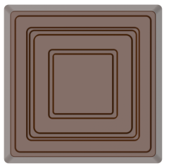 0114 - Special Madlen Square Patterned Chocolate Mold