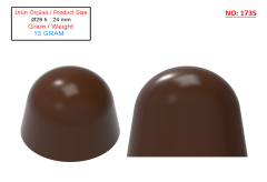 1735 - Moule en polycarbonate pour bonbons chocolat