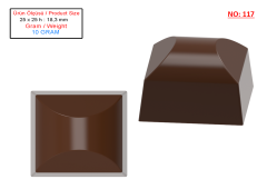 0117 - Special Square Praline Chocolate Mold