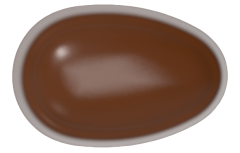 0118 - Special Ellipse Filling Praline Chocolate Mold