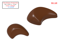 0120 - Spesiyal Hilal Pralin Çikolata Kalıbı