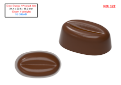 0122 - Special Coffee Bean Praline Chocolate Mold