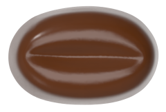 0122 - Special Coffee Bean Praline Chocolate Mold