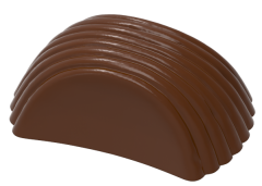 0123 - Special Square Oval Striped Chocolate Mold