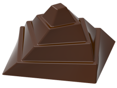 0124 - Special Pyramid Decoration Praline Chocolate Mold