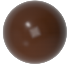 1745 - Hemispherical Chocolate Polycarbonate Mold