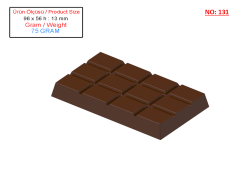 75 Gr. Dubai Chocolate Mold - 0131