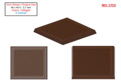 1753 - Madlen Çikolata Polikarbonat Kalıp