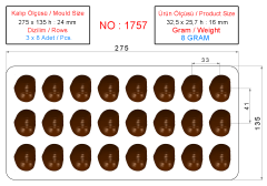 1757 - Chocolate Polycarbonate Mold
