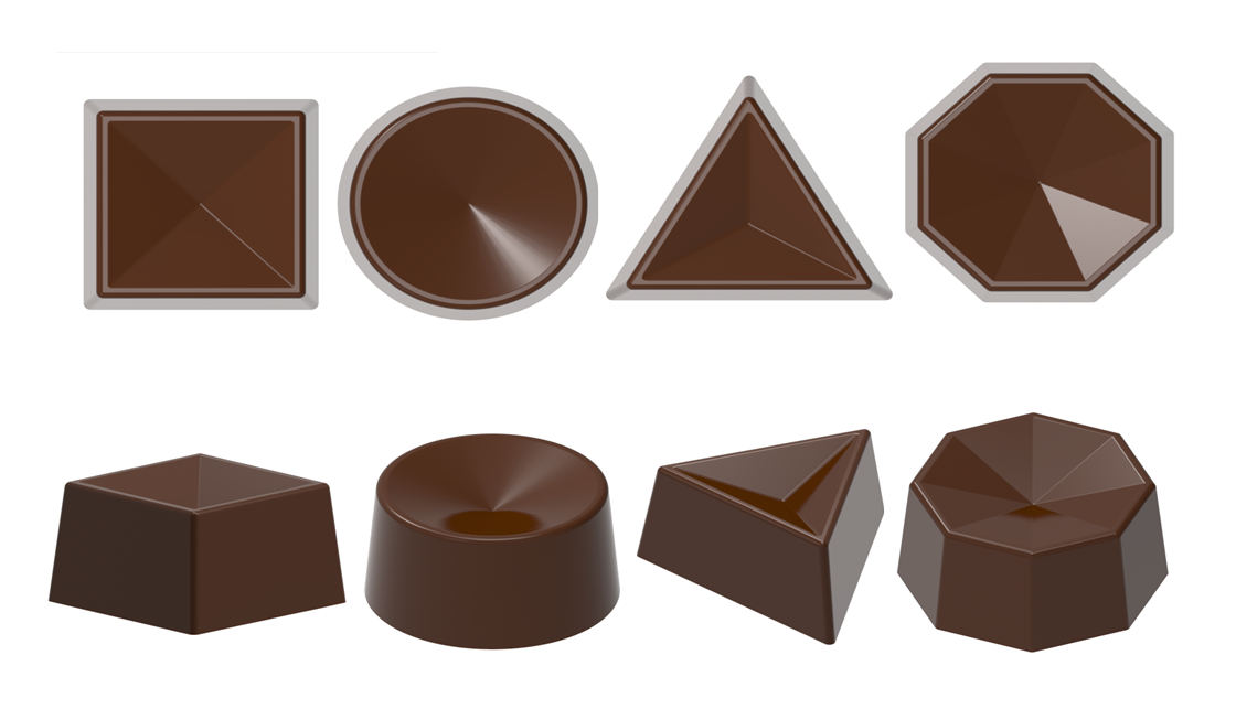 1760 - Moule Polycarbonate Mix Chocolat